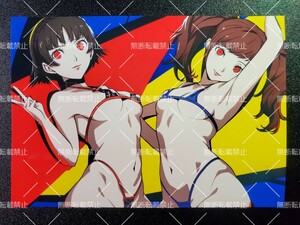 Persona　ペルソナ　新島真&久慈川りせ　C　写真　イラスト　同人　ファンアート　イラストアート　2L判