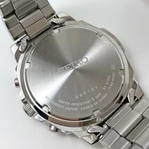 SEIKO セイコー 腕時計 クロノグラフ カレンダー 防水 7t92-0ca0 白 メンズ ステンレス クォーツ 時計_画像8