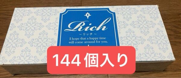 【新品・未使用】ジャパンメディカル　コンドーム　リッチ　Ｍサイズ　１箱１４４個入り(発送はバラ)【値引不可】2028/4