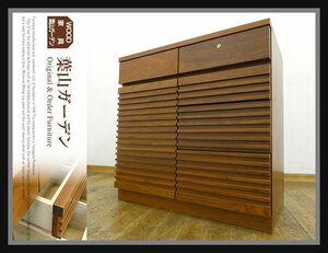 *FX367* exhibition goods * leaf mountain garden * leaf mountain furniture * walnut * Classic * sideboard * cabinet * chest * living board * key attaching 