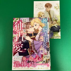 極上騎士団長の揺るぎない独占愛　３ （ＢＦ　ＣＯＭＩＣＳ　な３－３） 直江亜季子／黒乃梓　特典付