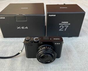 FUJIFILM X-E4とxf27mmf2.8 r wrのセットです