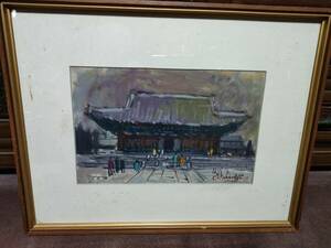 Art hand Auction [Free Shipping] Korean Master Oh Seung-woo Painting Frame Autograph Antique, painting, oil painting, still life painting