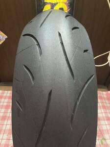 中古MCタイヤ バリ山 2021年製造 DUNLOP SPORTMAX D214 180/55ZR17 ダンロップ スポーツマックス 180 55 17 1821 K4727