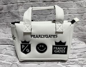 1円～新品未使用☆PEARLYGATES パーリーゲイツ☆スマイル刺繍　ニコちゃん　カートバッグ◆男女兼用　