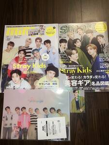 ミニmini 増刊号 smart 2022 ２冊★Stray Kids ステッカー クリアファイル フォトカード付★ストレイキッズ 雑誌 フィリックス スキズ