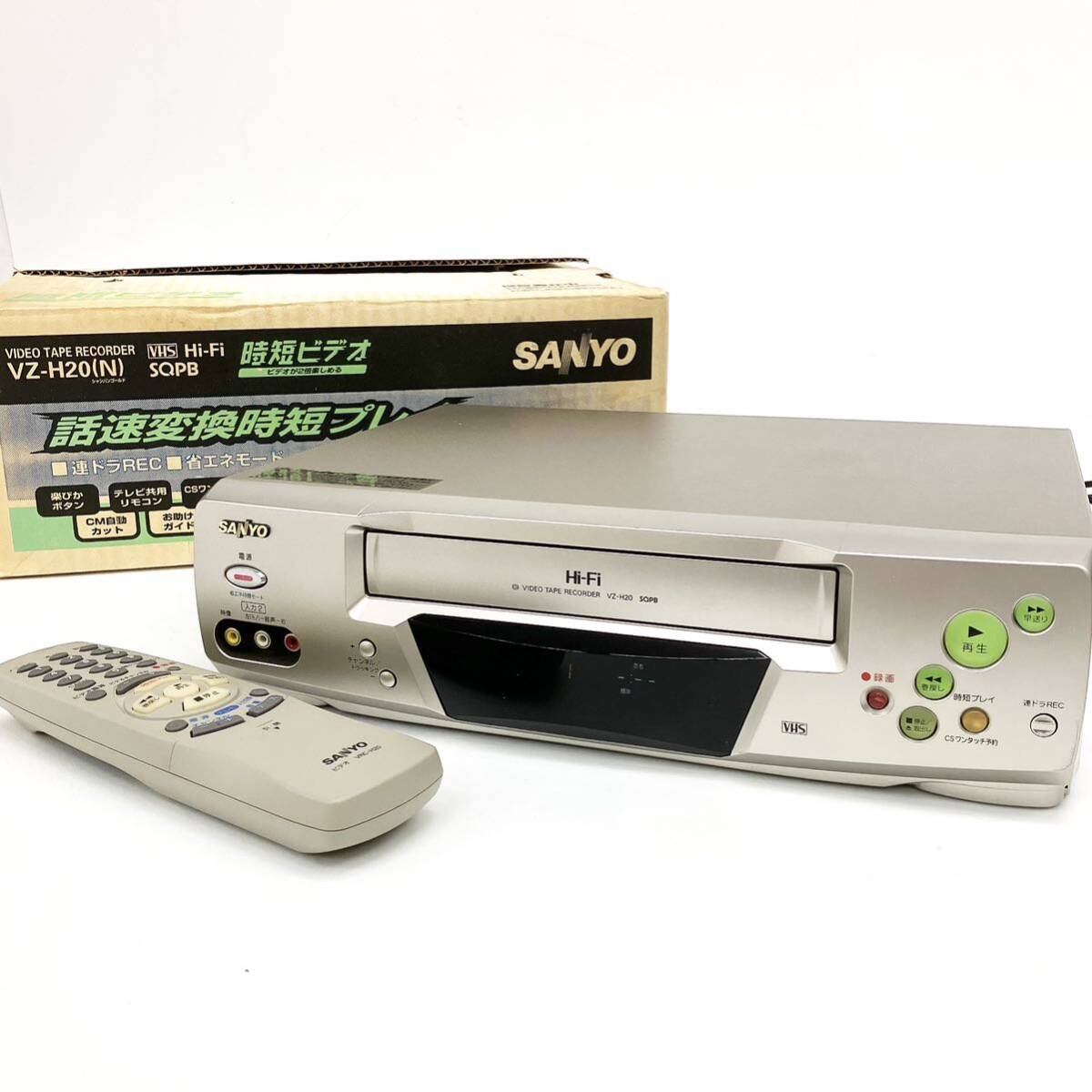 ついに再販開始!】 SANYO VHSビデオデッキ VZ-H201 2002年リモコンAV ついに再販開始!】 SANYO VHSビデオデッキ VZ-H201 2002年リモコンAV