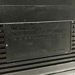 動作品 National ナショナル RX-F3 黒 ステレオラジオカセットレコーダー ラジカセ レトロ alp川0223の画像10