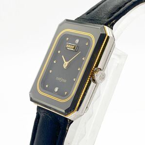 RADO ラドー DIASTAR ダイアスター 黒文字盤 レディース クォーツ 腕時計 alp古0321の画像2