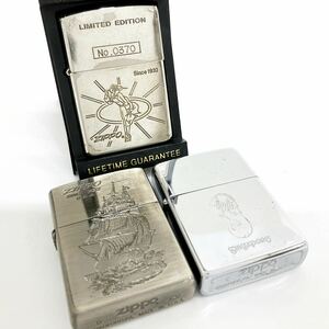 ZIPPO ジッポ Windy ウィンディ リミテッドエディション 帆船 マーライオン 1932 オイルライター 喫煙具 3点セット alpひ0411