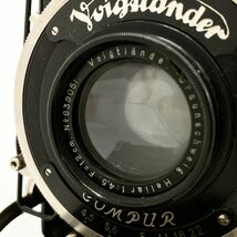 Voigtlander フォクトレンダー Heliar 1:4.5 12cm Rada フィルムホルダー付き 蛇腹カメラ alp川0415_画像6