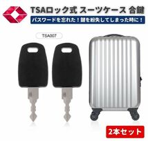 【新品】TSA007 ユニバーサル マスターキー 合鍵 スーツケース キャリーケース バッグ 鍵 TSA ロックキー 旅行 2本セット Z182_画像1