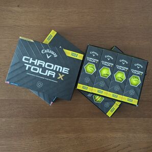 【 新品・未使用 】CHROME TOUR X トリプル・トラック ボール イエロー 2ダース