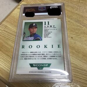 [PSA 10 GEM MT 鑑定済] 大谷翔平 ルーキーカード RC 2013 BBM ICONS HOPE SHOHEI OHTANI #14 リアル二刀流 投手バージョン 現ドジャースの画像3