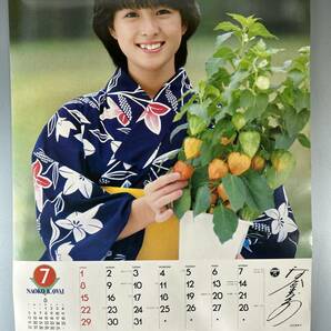 ◆(40401)堀ちえみ 松田聖子 中森明菜 柏原芳恵 河合奈保子 三原順子 1984年人気歌手カレンダー B3判 みどり楽器の画像6