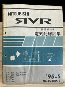 *(40416) Mitsubishi RVR обслуживание описание электрический схема проводки сборник '95-5 E-N11W/N13W/N21W/N23W/N23WG KD-N28W/N28WG No.1038D73