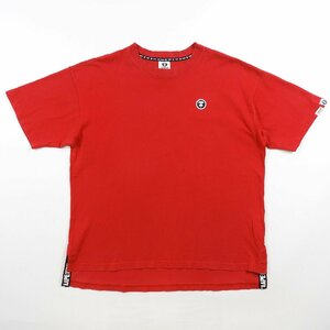 Aape エーエイプ 半袖 Tシャツ レッド size L #18195 送料360円 A BATHING APE アベイシング エイプ ストリート 裏原