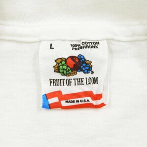 80's Fruit of the Loom フルーツオブザルーム 半袖 プリント Tシャツ USA製 size L #18237 送料360円 オールド アメカジ アメリカ製の画像3