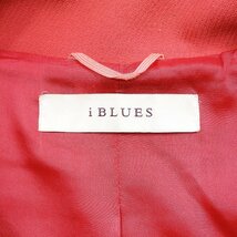 iBLUES イブルース ウール コート ピンク size 44 #18276 きれいめ モード レディース ビビッドカラー_画像3