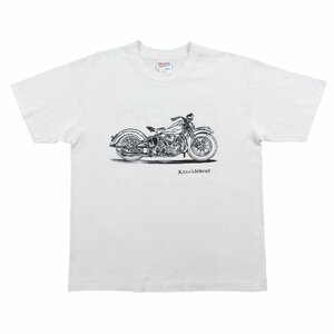 KNUCKLE HEAD プリント 半袖 Tシャツ size L #18390 送料360円 BIKERS DREAM バイク アメカジ Hanes ヘインズ