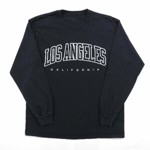 J.GALT LOS ANGELES ロサンゼルス 長袖 プリント Tシャツ アメリカ製 ブラック #18408 アメカジ 米国製 MADE IN USA ロンT
