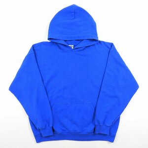 GILDAN ギルダン スウェットパーカー ブルー 無地 Size L #18497 アメカジ カジュアル フード トレーナー