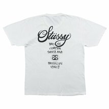 STUSSY ステューシー 半袖 ワールドツアー Tシャツ size M #18635 送料360円 ロゴ ストリート プリント_画像2