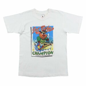 Jet Bike CHAMPION 半袖 Tシャツ size M #18650 送料360円 アメカジ フルーツオブザルーム ジェットバイク チャンピオン キャラクター