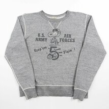 BUZZ RICKSONS バズリクソンズ 前V スウェット PEANUTS 5th AIR FORCE size M #18716 アメカジ ミリタリー スヌーピー ピーナッツ_画像1