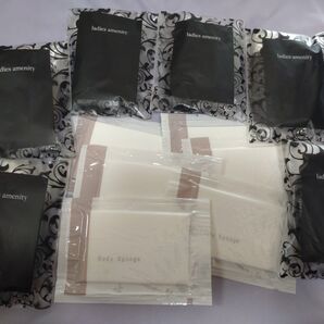 アメニティ6人分+ボディスポンジ6個