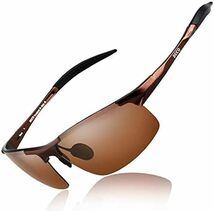[DUCO] サングラス メンズ 偏光 スポーツサングラス UV400 へんこう さんぐらす AL-MG合金 超軽量 sungla_画像1