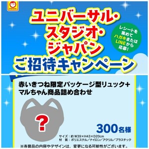 懸賞 応募 マルちゃん 赤いきつね 限定パッケージ型リュック 当たる