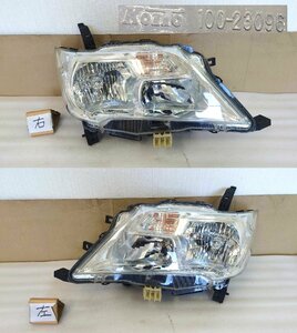 左右ヘッドライトSET！　日産　セレナ　DBA-C26　コイト　KOITO　100-23096　磨き済　点灯テストOK　801368