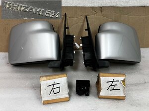 左右ドアミラーSET！　スズキ　エブリィワゴン　ABA-DA64W　Z2S　シルバー　カプラ7ピン　おまけ付　磨き済　可動確認済み　801662