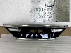  rear garnish Toyota Alphard DAA-ATH20W 76801-58110 202 black burnishing settled lighting tested 801634