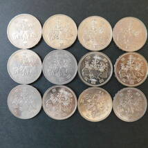 ５００円硬貨　昭和６２年X１０枚 昭和６４年X１２枚　流通品　送料込_画像4