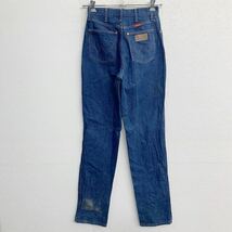 Wrangler カウボーイ ロングパンツ W28 ラングラー レディース 12MWZ インディゴ コットン USA製 古着卸 アメリカ仕入 2312-606_画像5