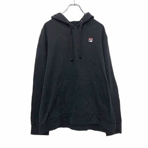 FILA ロゴ スウェット パーカー L ブラック ホワイト ネイビー レッド フィラ ポケット 古着卸 アメリカ仕入 a510-5356