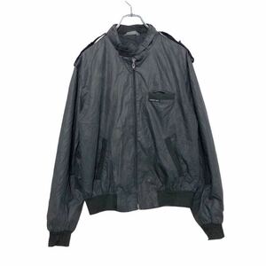 Members Only スウィングトップ ジャケット 40 XL～ ブラック メンバーズオリジナル ジップアップ ナイロン 古着卸 アメリカ仕入 a510-5447