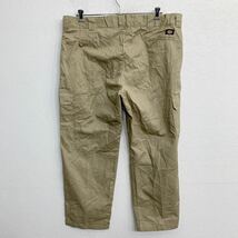 Dickies ワークパンツ W44 ディッキーズ リラックスストレート ビッグサイズ ベージュ 古着卸 アメリカ仕入 2403-546_画像4