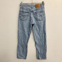 Levi's 550 デニムパンツ W32 リーバイス リラックスフィット ライトブルー コットン メキシコ製 古着卸 アメリカ仕入 2403-787_画像5