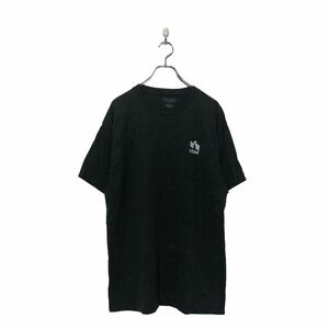 中古 古着 Champion 半袖 プリント Tシャツ L チャンピオン ダークグレー ホワイト シンプル 古着卸 アメリカ仕入 a604-5096