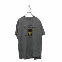 中古 古着 GILDAN 半袖 プリント Tシャツ XL ギルダン グレー ブラック イエロー ビッグサイズ 古着卸 アメリカ仕入 a604-5054_画像1