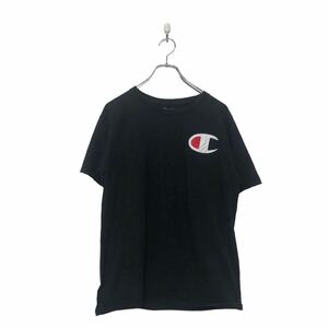 中古 古着 Champion 半袖 ロゴ Tシャツ チャンピオン M ブラック プリント 古着卸 アメリカ仕入 a604-5059