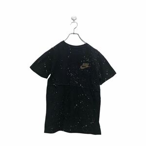 中古 古着 NIKE 半袖 ロゴ Tシャツ キッズ L ナイキ ブラック ゴールド バックプリント 古着卸 アメリカ仕入 a604-5186