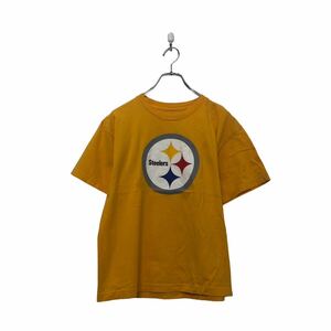 中古 古着 NFL 半袖 ロゴ Tシャツ XL エヌエフエル イエロー プリント アメフト ビッグサイズ 古着卸 アメリカ仕入 a604-5242