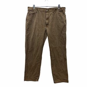 Dickies ワーク・ペインターパンツ W42 ディッキーズ ブラウン ビッグサイズ 古着卸 アメリカ仕入 2309-381