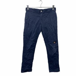 Dickies ワーク・ペインターパンツ W33 ディッキーズ ネイビー ダブルニー 古着卸 アメリカ仕入 2309-449