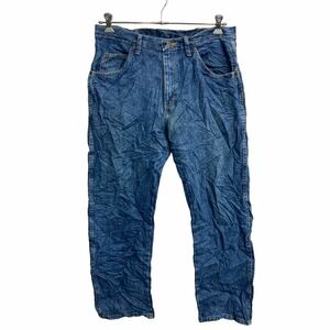 Wrangler デニムパンツ W34 ラングラー レギュラーフィット ブルー コットン メキシコ製 古着卸 アメリカ仕入 2310-634