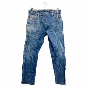 Wrangler カウボーイ ロングパンツ W36 ラングラー ビッグサイズ ブルー メキシコ製 古着卸 アメリカ仕入 2310-577